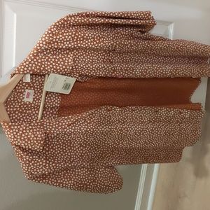 NEW Levi's Women's floral Short Sleeve The Resort Shirt Sz L